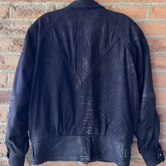 Vintage Soft Leather Jacket- Sz. Lg - Picture 6 of 15